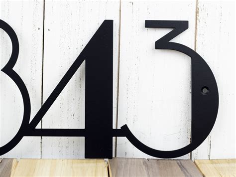 metal house number kits|modern metal house numbers.